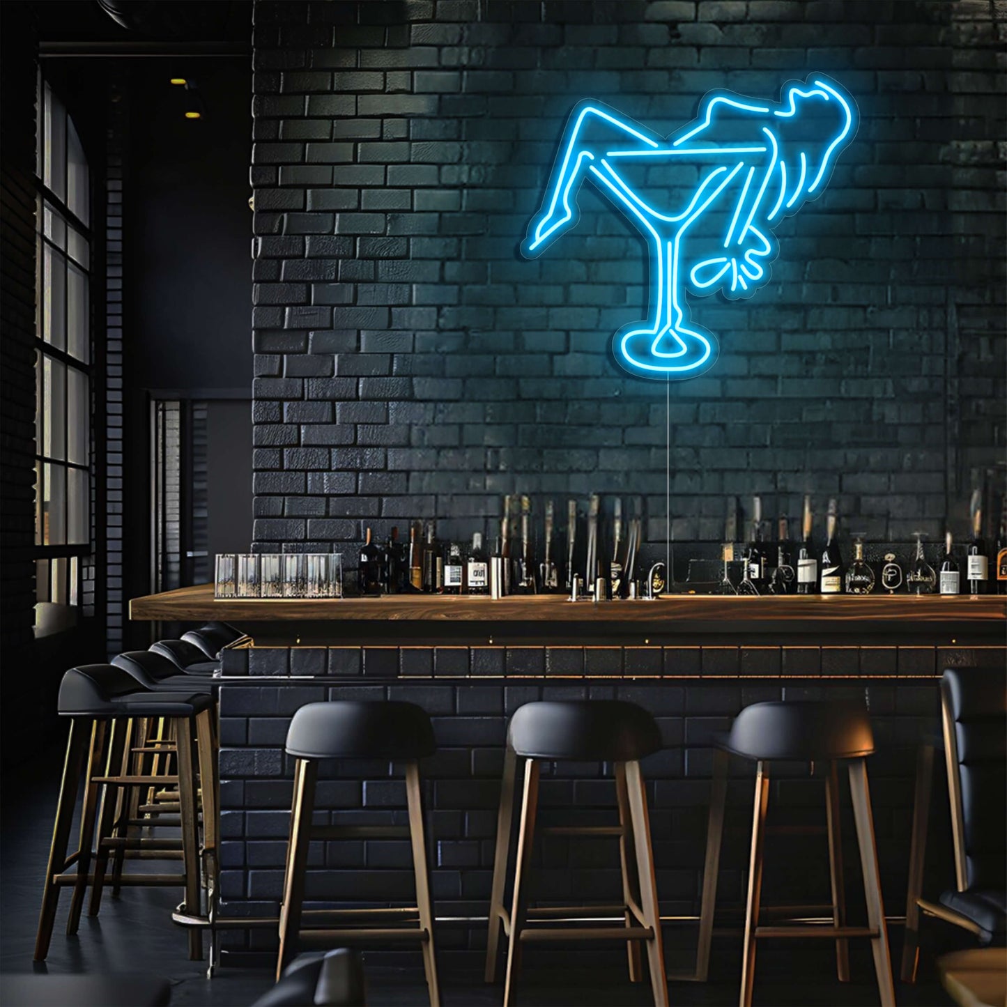 Martini Lounge LED Neon Sign