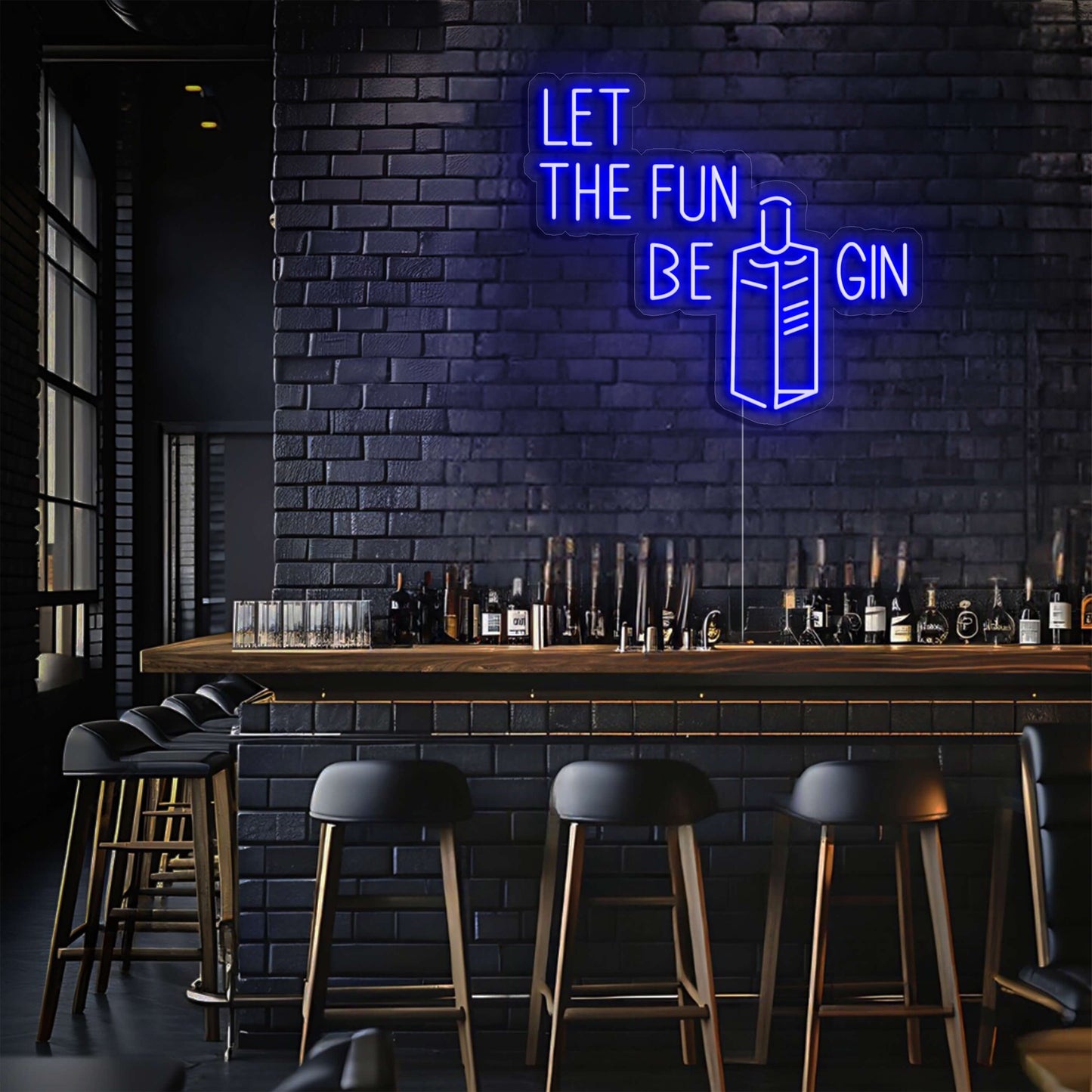 Let the Fun Be Gin LED Neon Sign