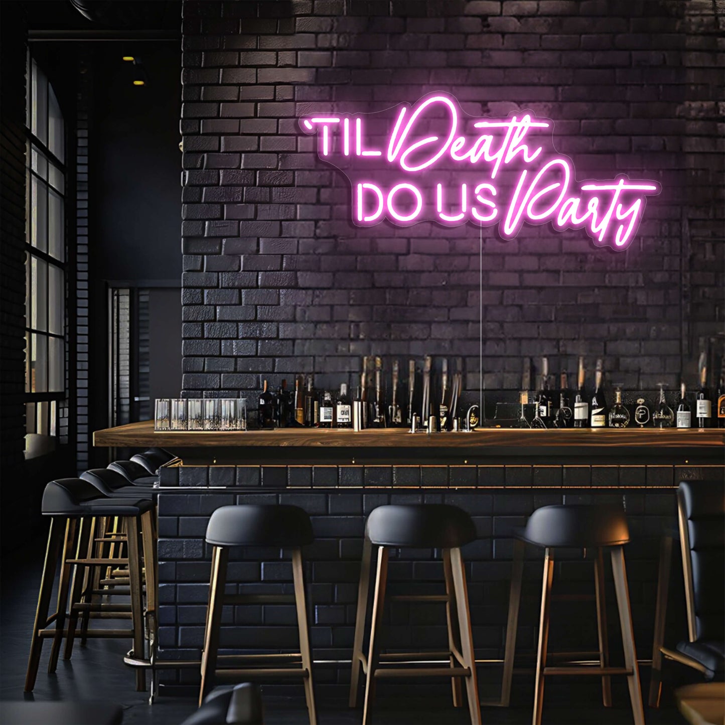 Til Death Do Us Party LED Neon Sign