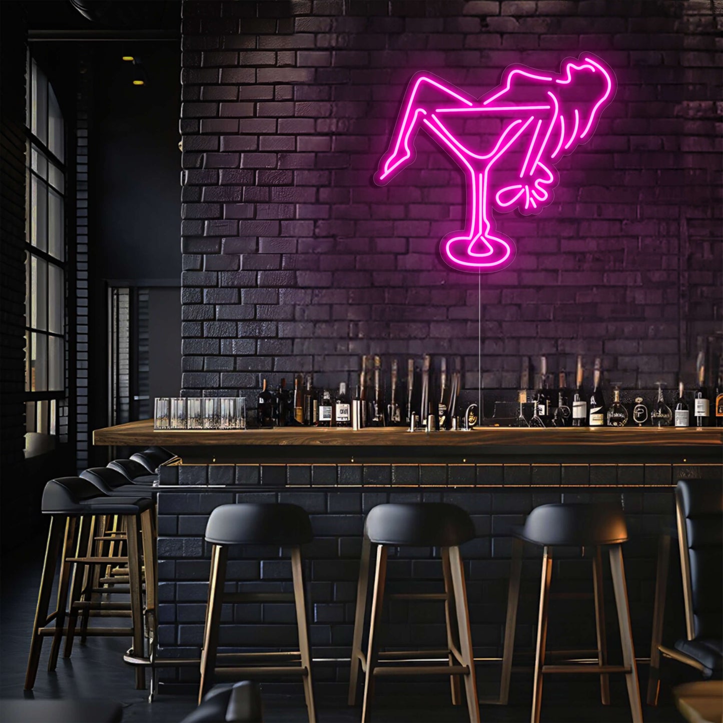 Martini Lounge LED Neon Sign