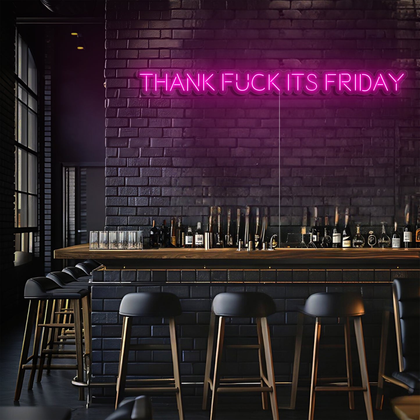 Thank F*ck Its Friday LED Neon Sign