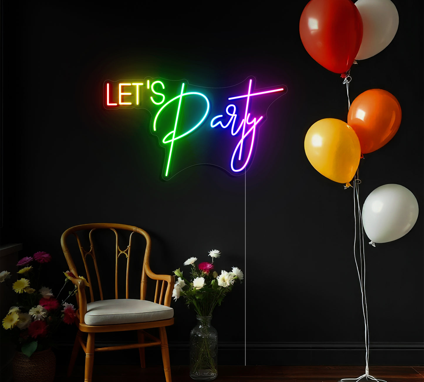 Let’s Party LED Neon Sign