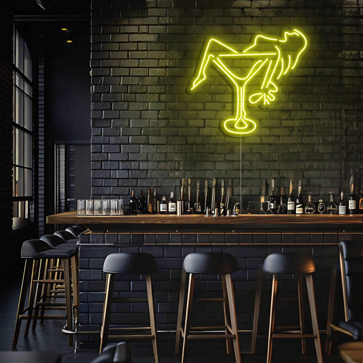Martini Lounge LED Neon Sign
