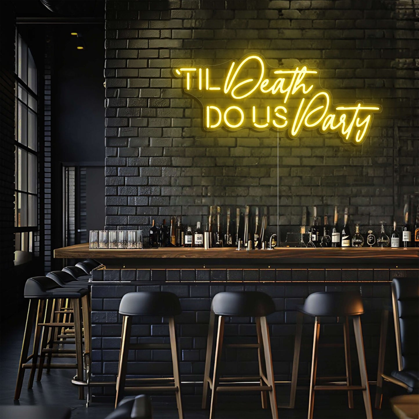 Til Death Do Us Party LED Neon Sign