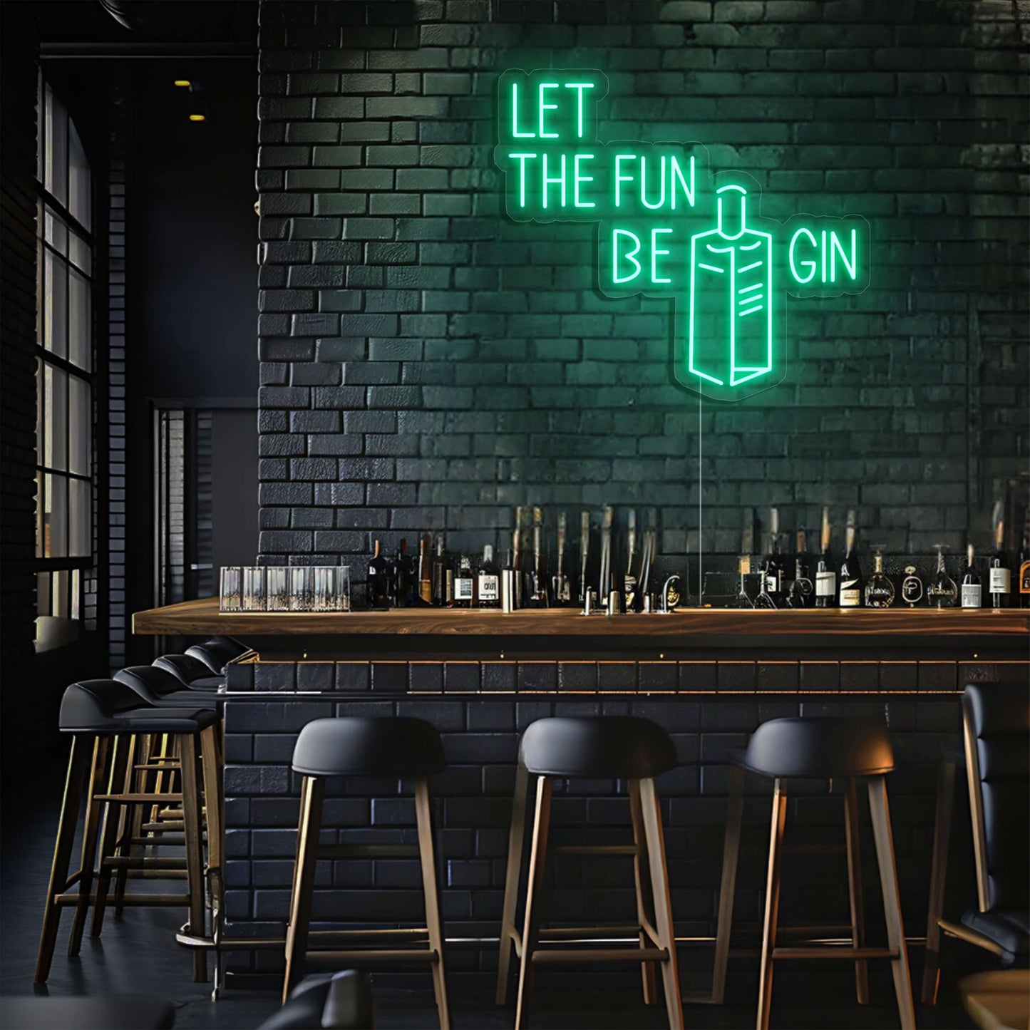 Let the Fun Be Gin LED Neon Sign