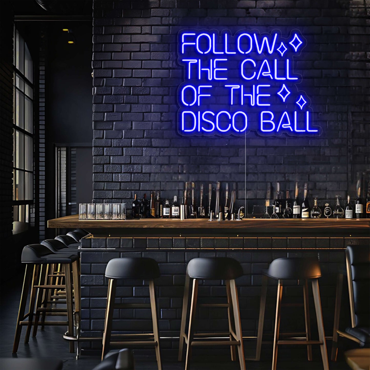 Follow the Call of the Disco Ball LED Neon Sign