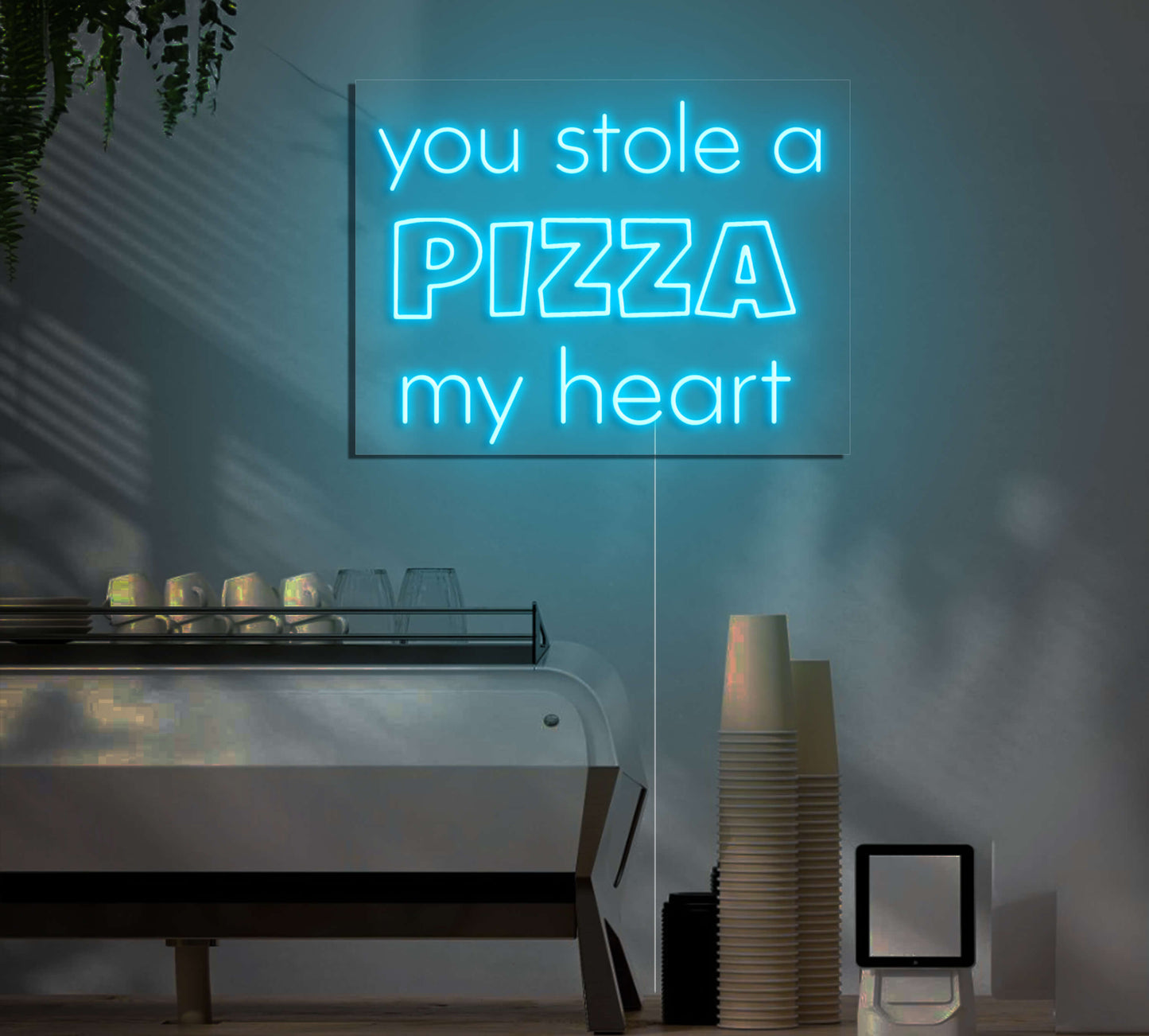 You Stole A Pizza My Heart LED Neon Sign