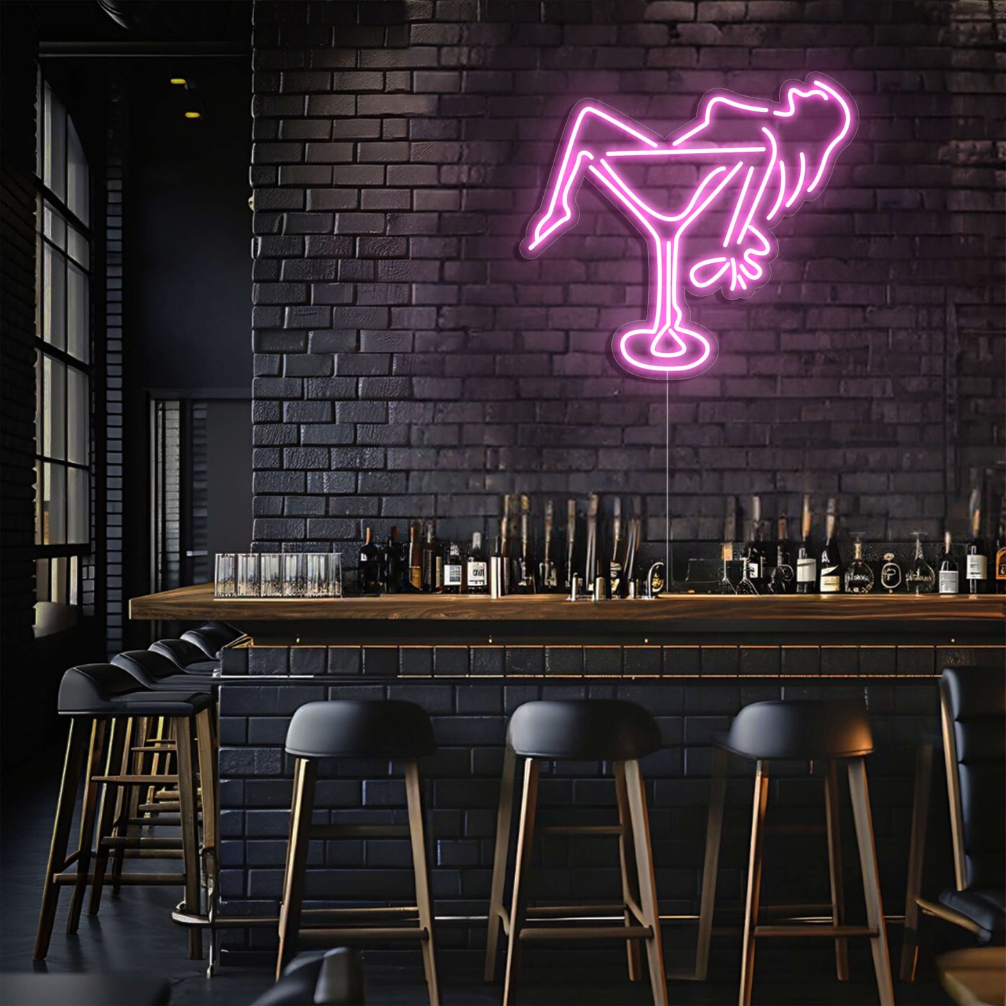 Martini Lounge LED Neon Sign