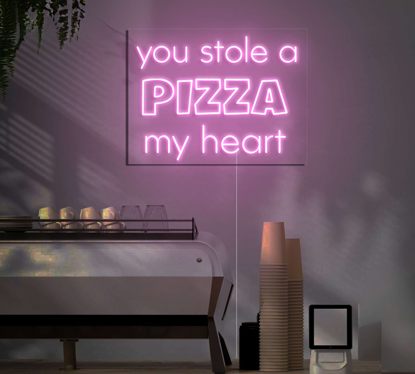 You Stole A Pizza My Heart LED Neon Sign