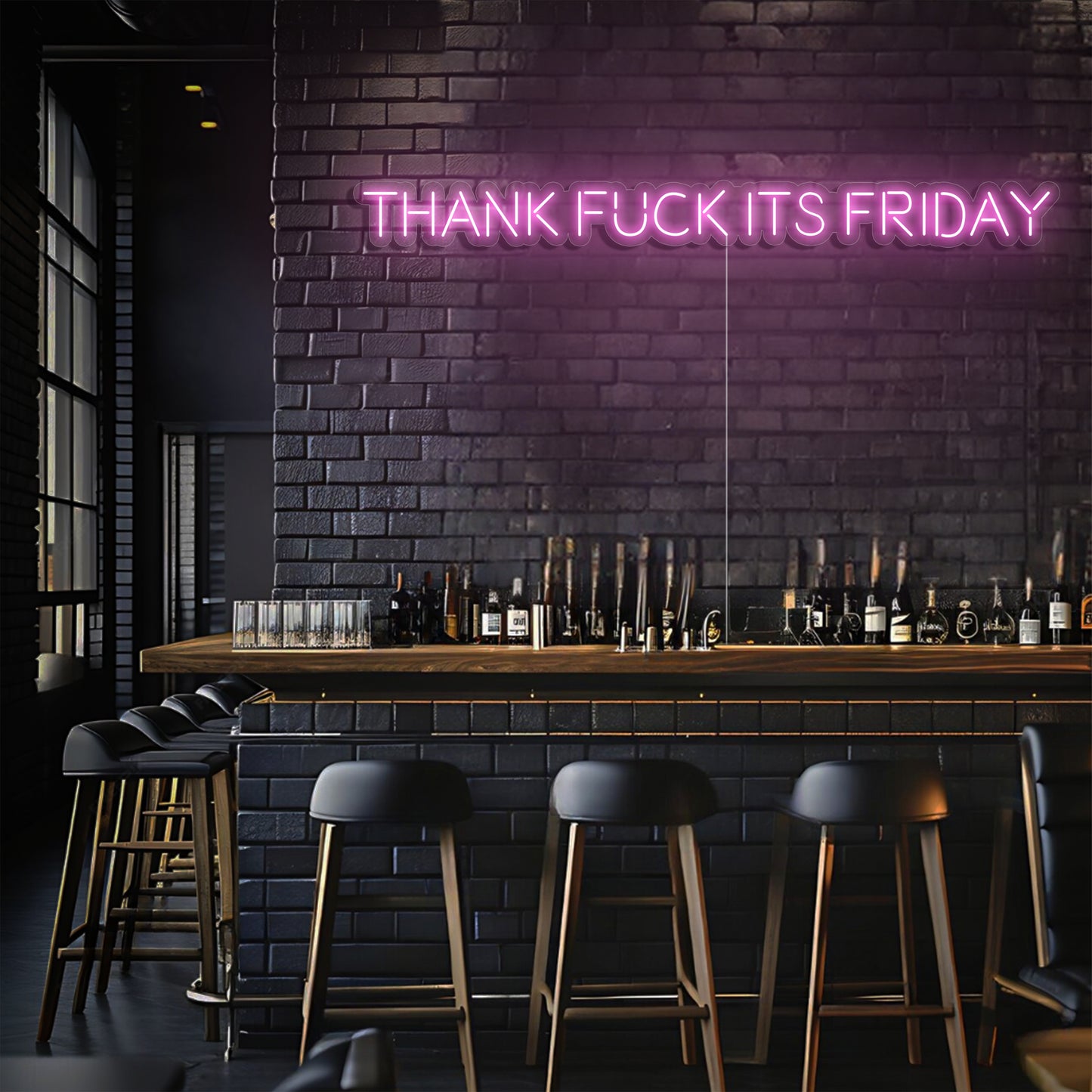Thank F*ck Its Friday LED Neon Sign