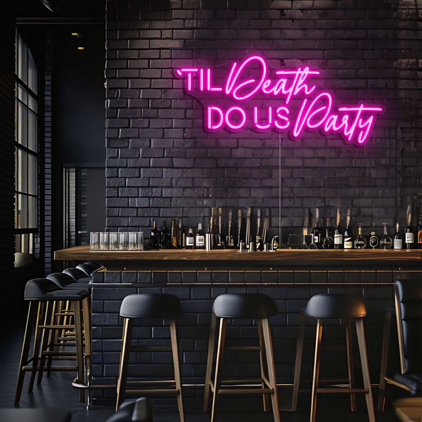 Til Death Do Us Party LED Neon Sign