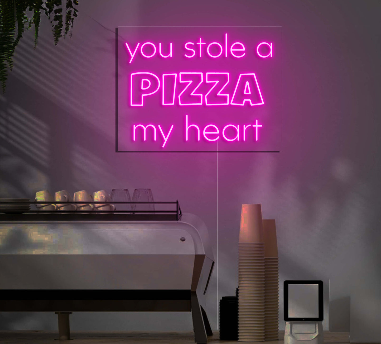 You Stole A Pizza My Heart LED Neon Sign
