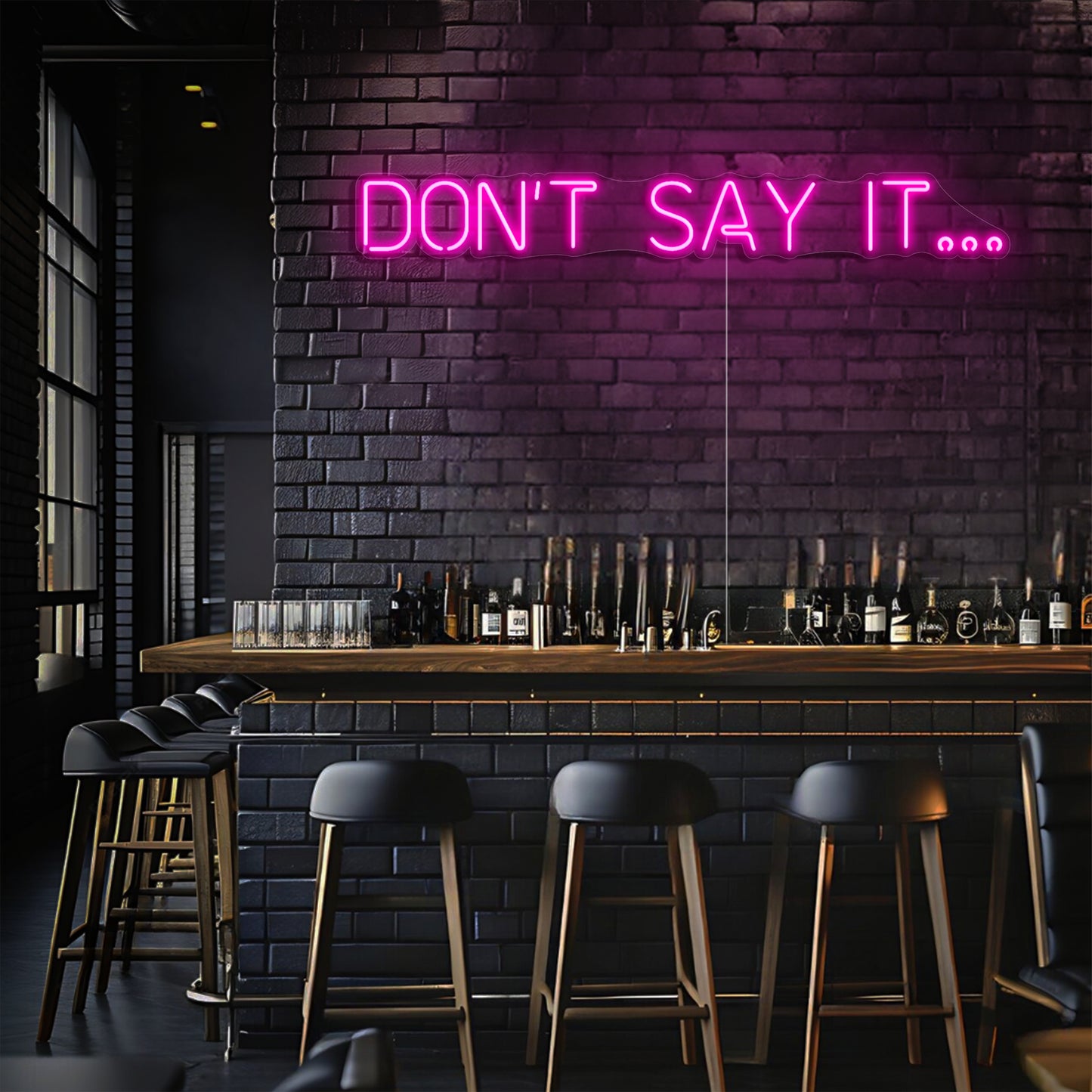 Don't Say It LED Neon Sign