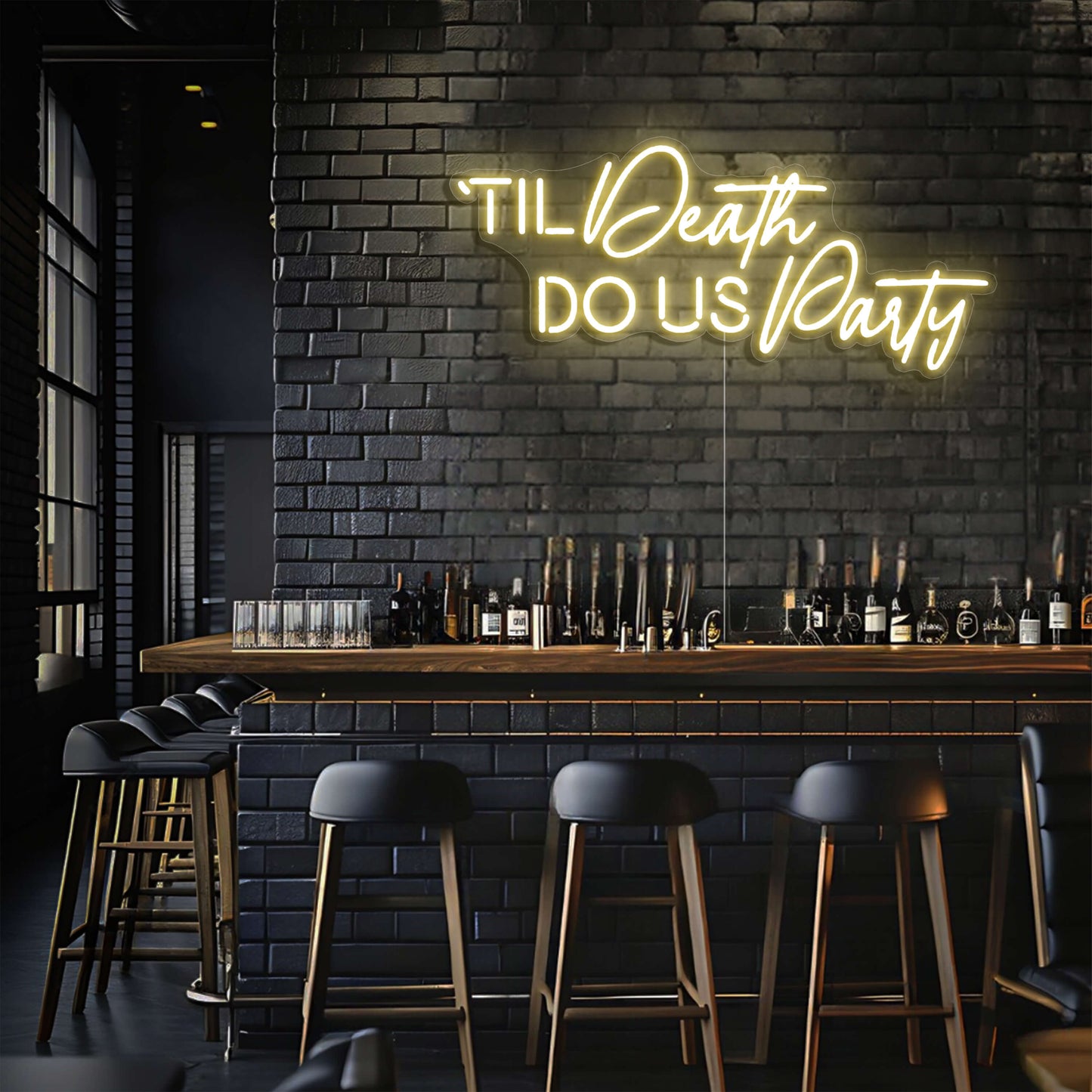 Til Death Do Us Party LED Neon Sign