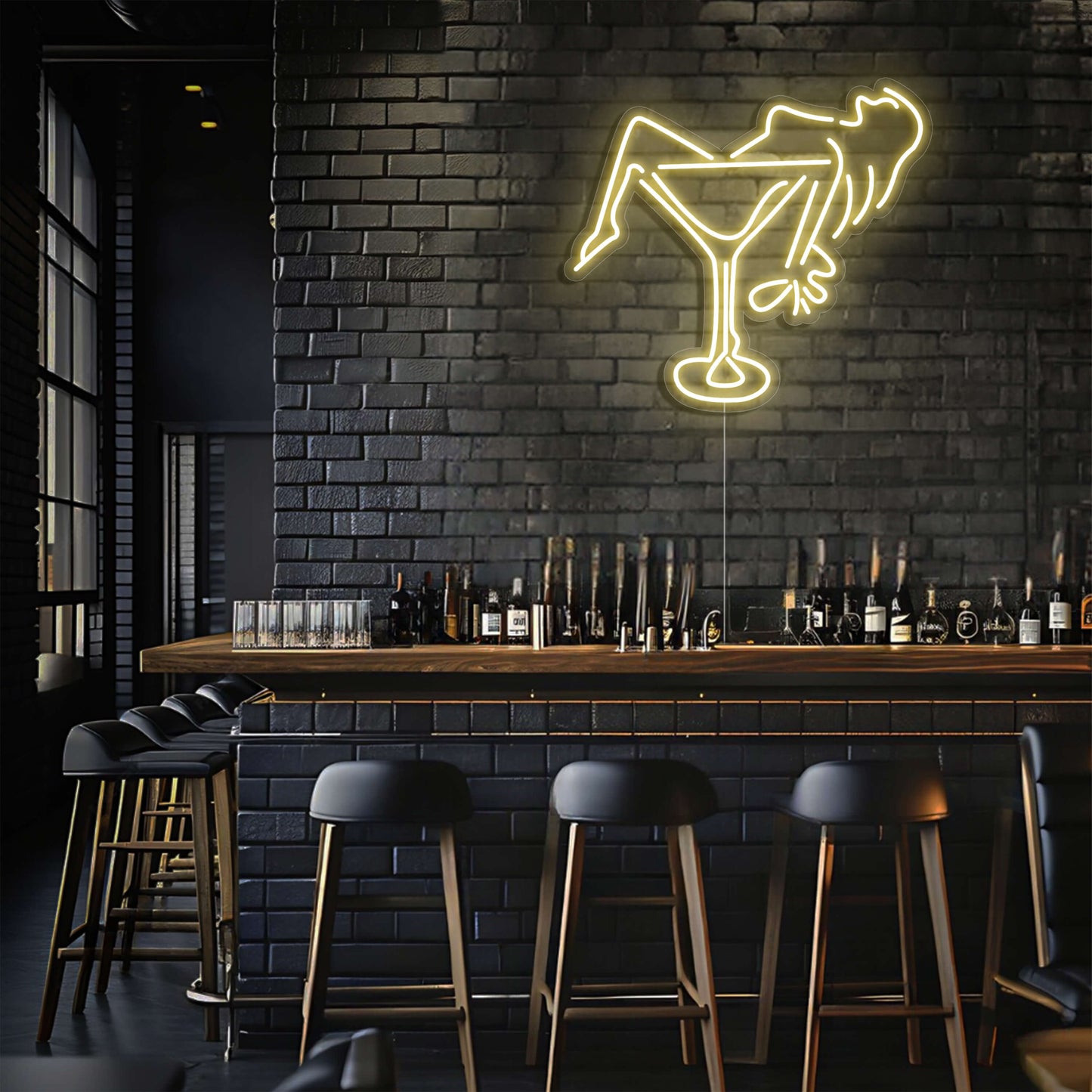 Martini Lounge LED Neon Sign