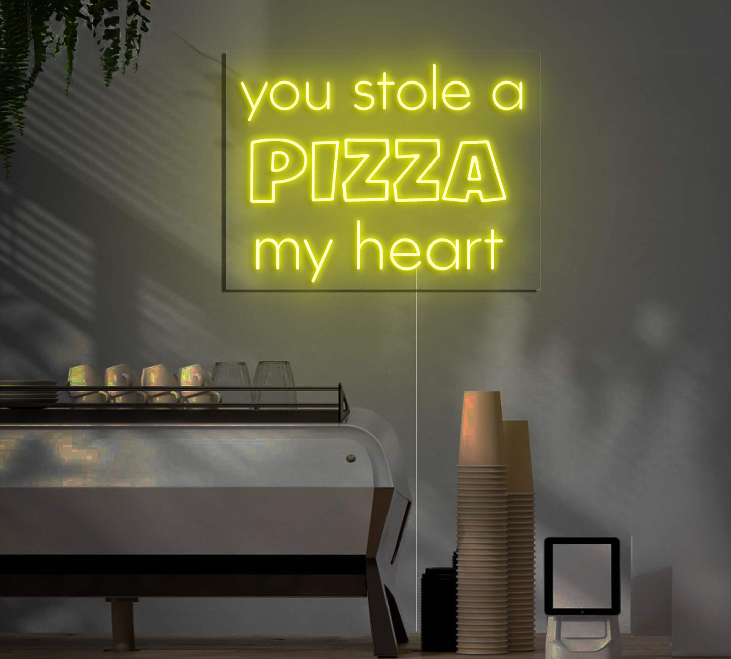 You Stole A Pizza My Heart LED Neon Sign
