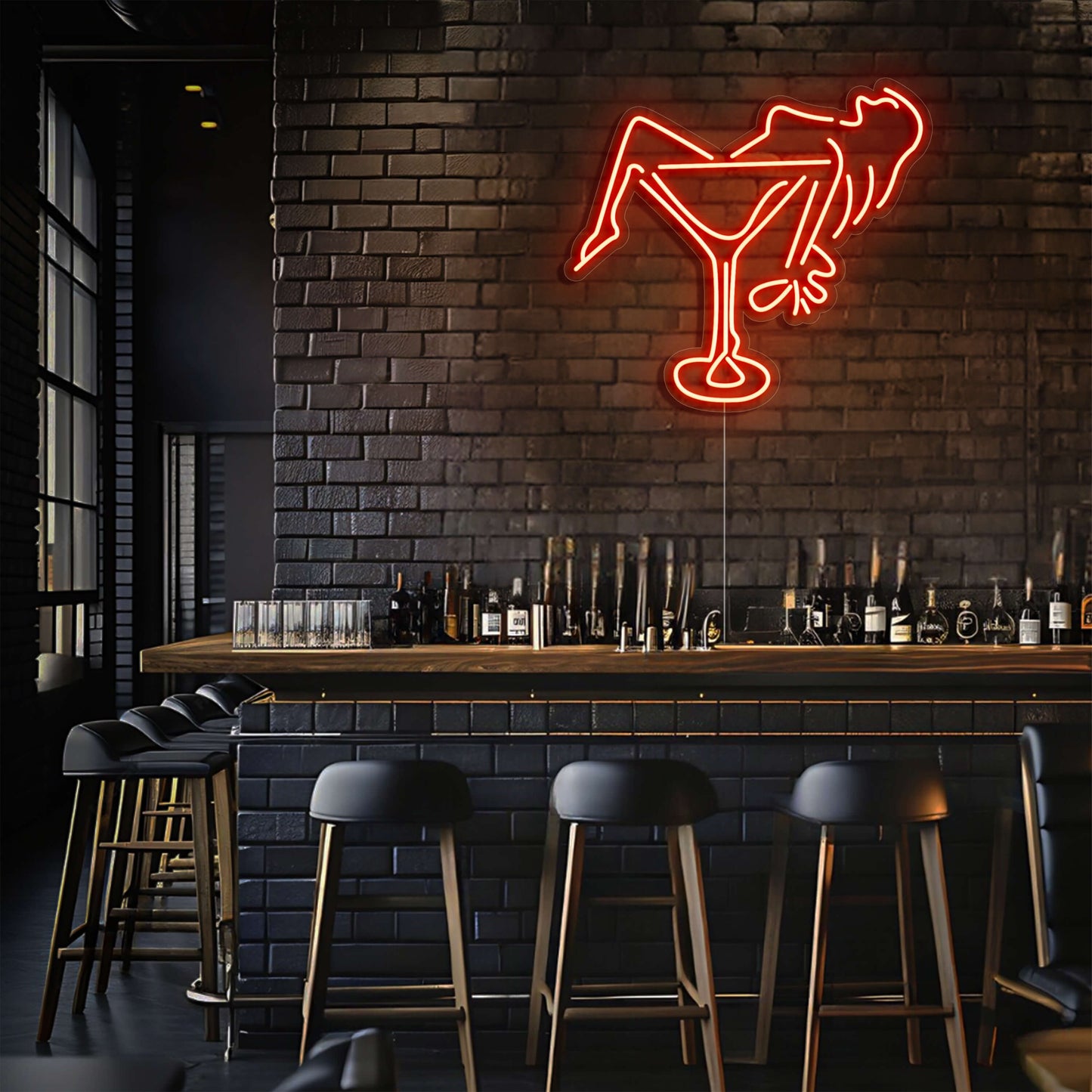 Martini Lounge LED Neon Sign