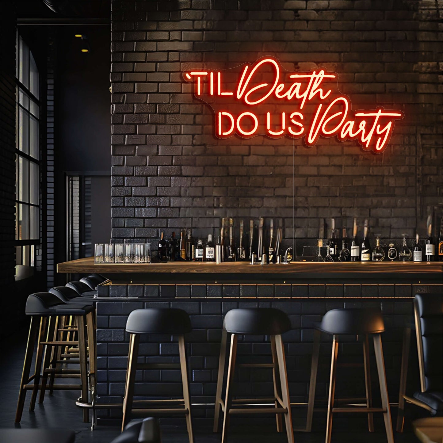Til Death Do Us Party LED Neon Sign