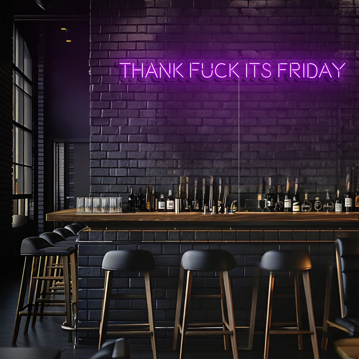 Thank F*ck Its Friday LED Neon Sign