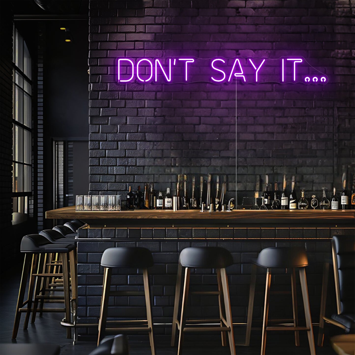 Don't Say It LED Neon Sign