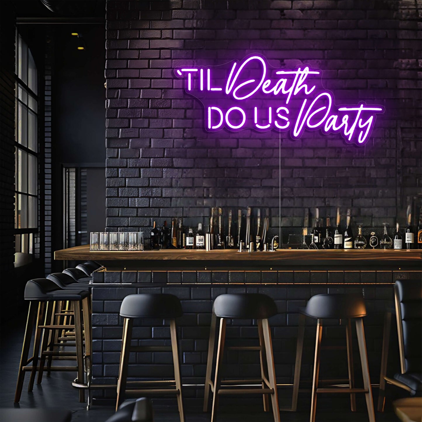 Til Death Do Us Party LED Neon Sign