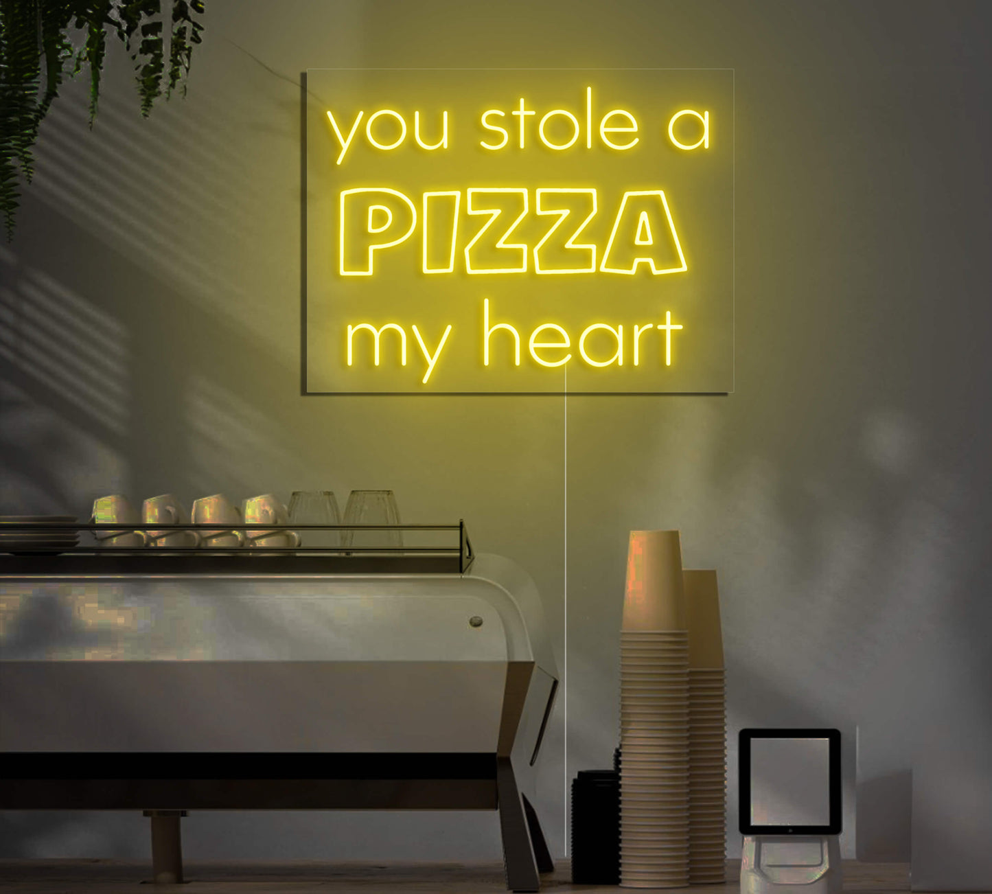 You Stole A Pizza My Heart LED Neon Sign
