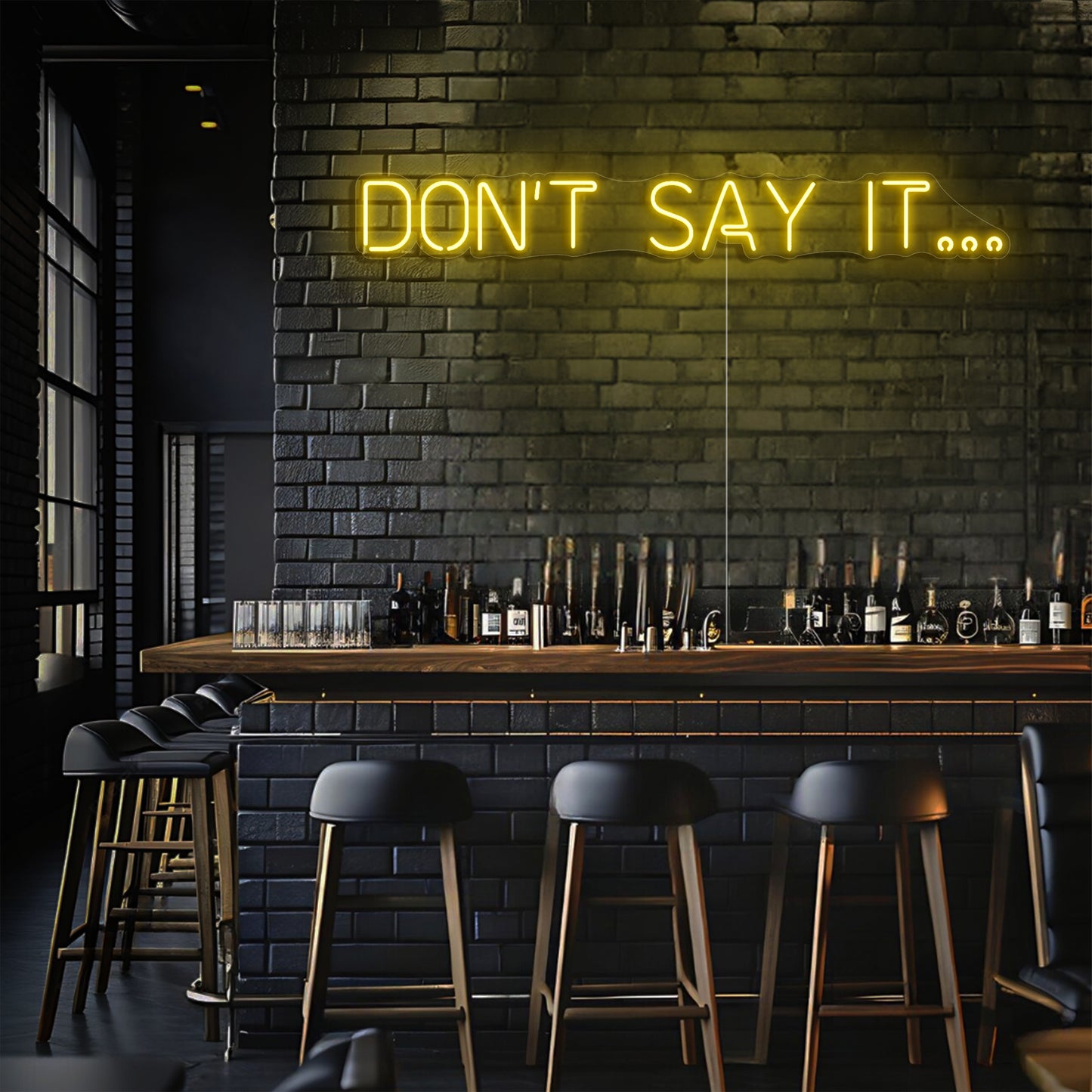Don't Say It LED Neon Sign
