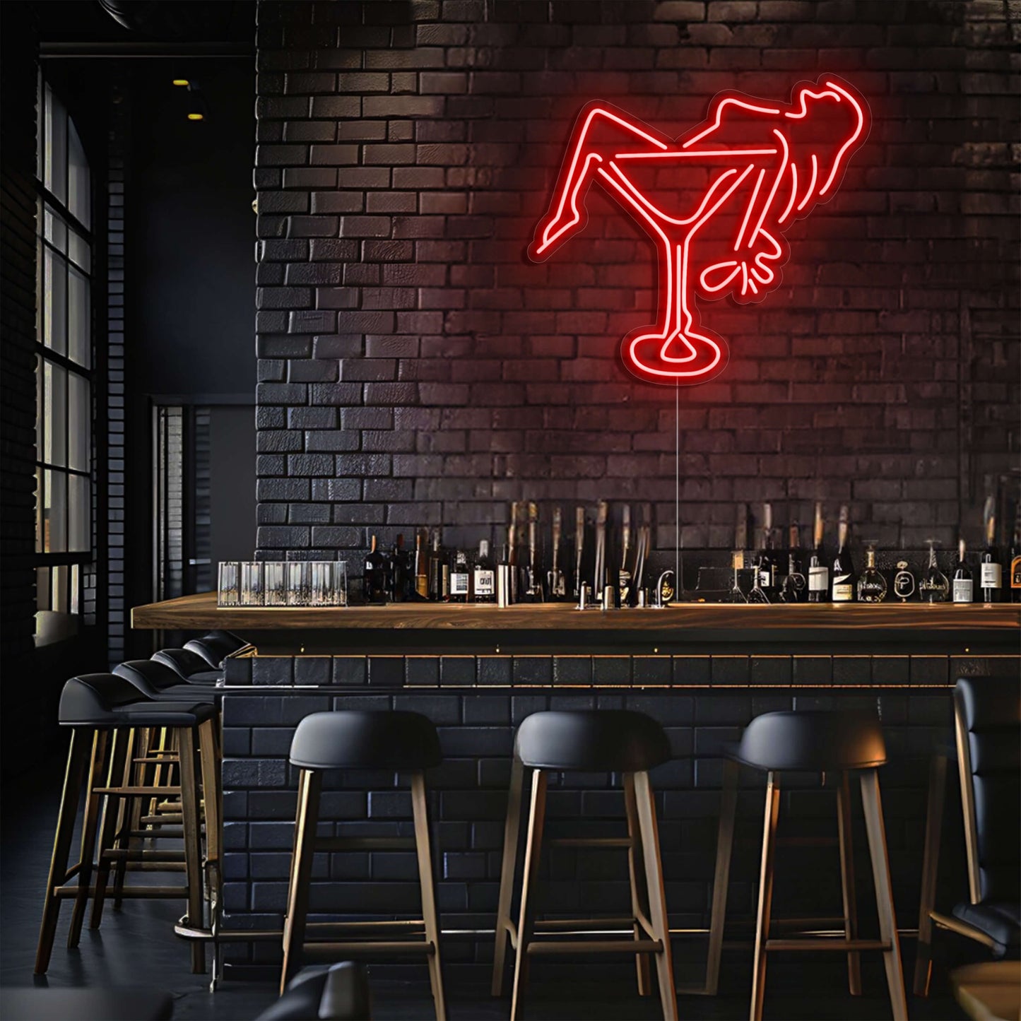 Martini Lounge LED Neon Sign