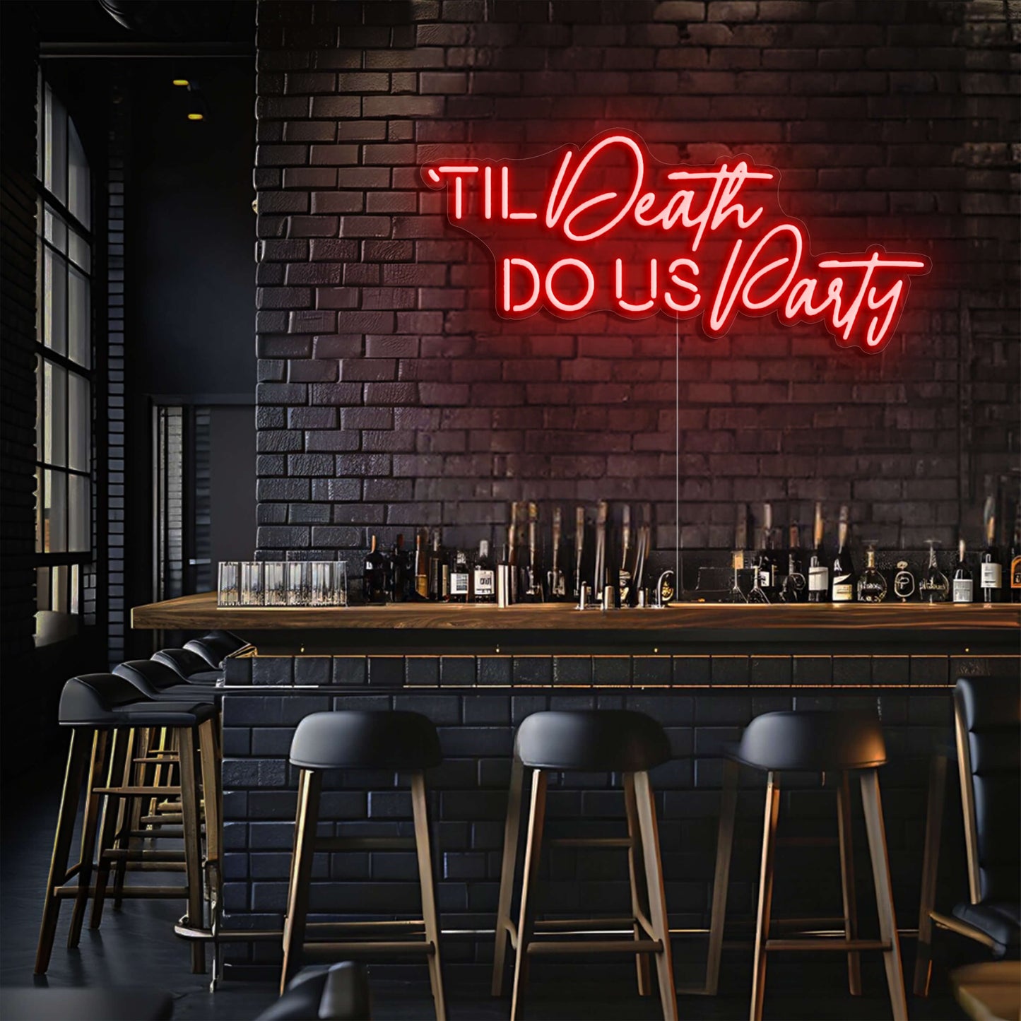 Til Death Do Us Party LED Neon Sign
