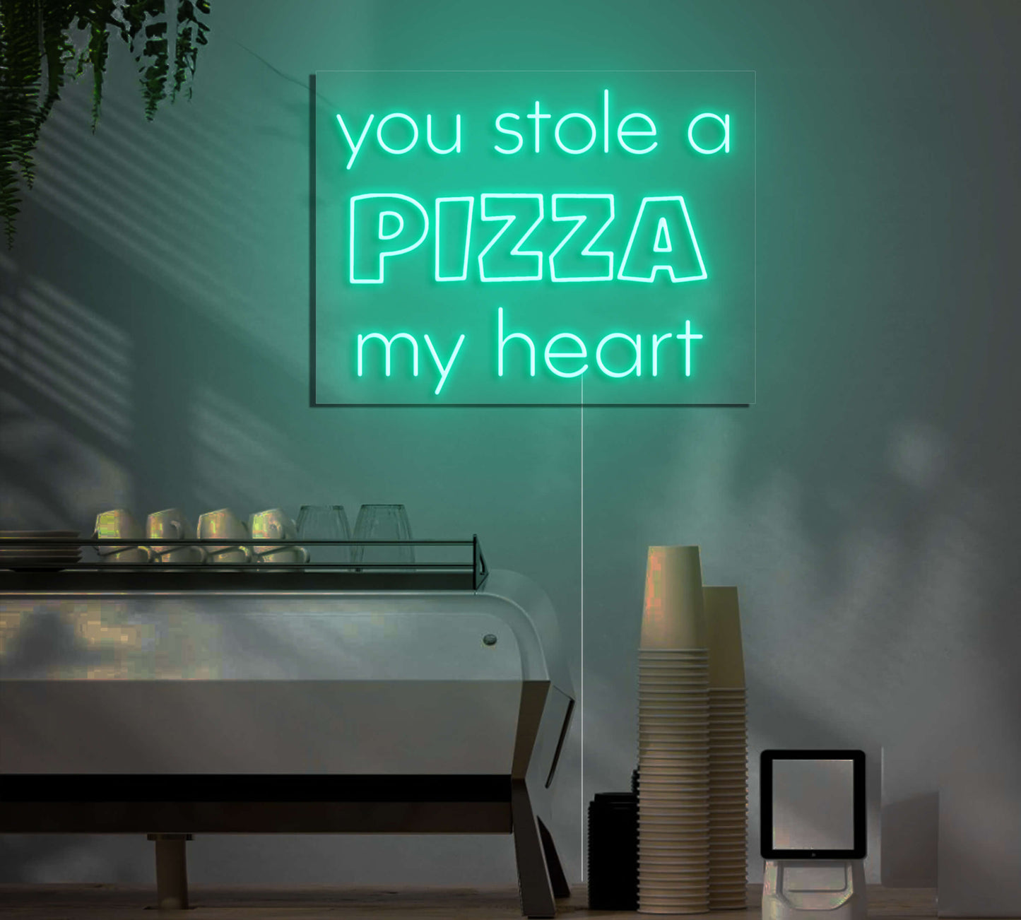 You Stole A Pizza My Heart LED Neon Sign