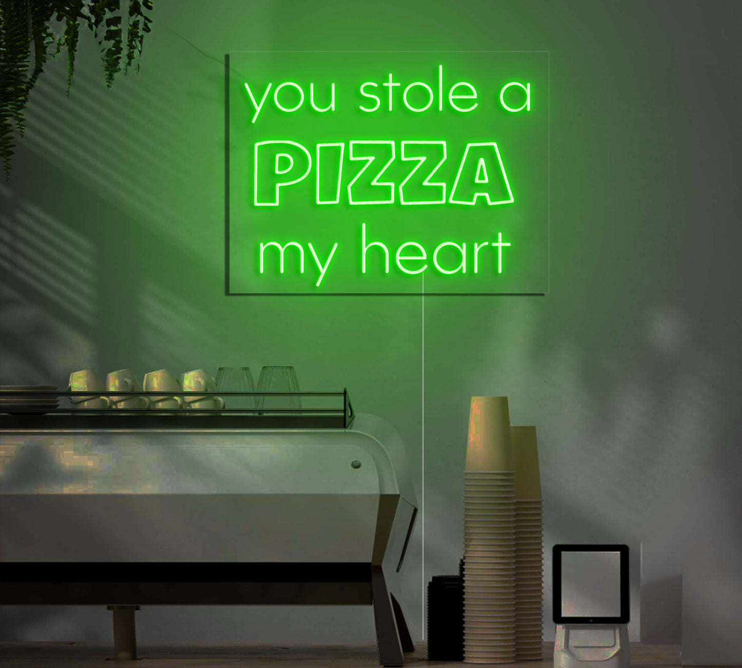 You Stole A Pizza My Heart LED Neon Sign