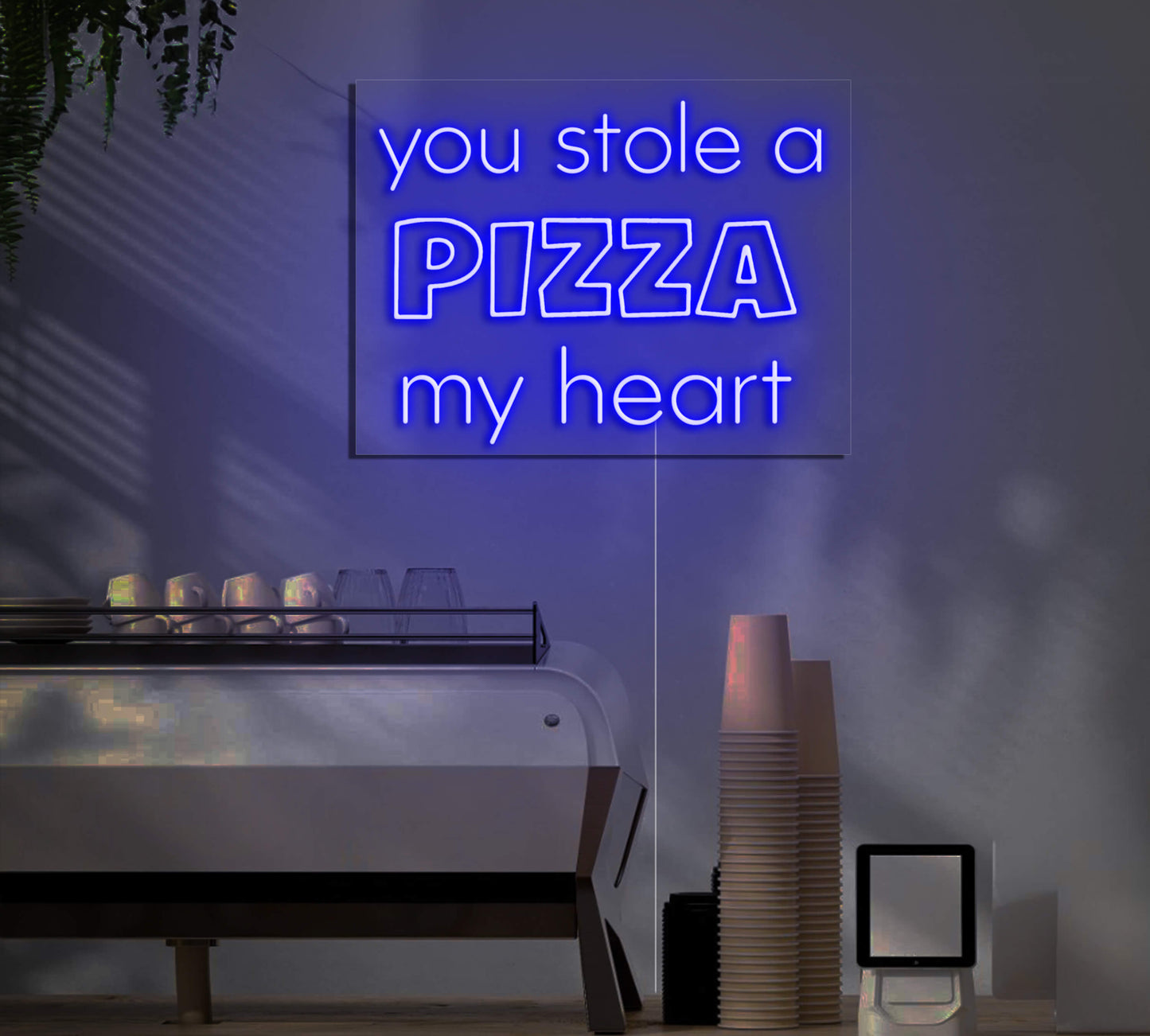You Stole A Pizza My Heart LED Neon Sign