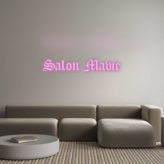 Custom Neon: Salon Mavie