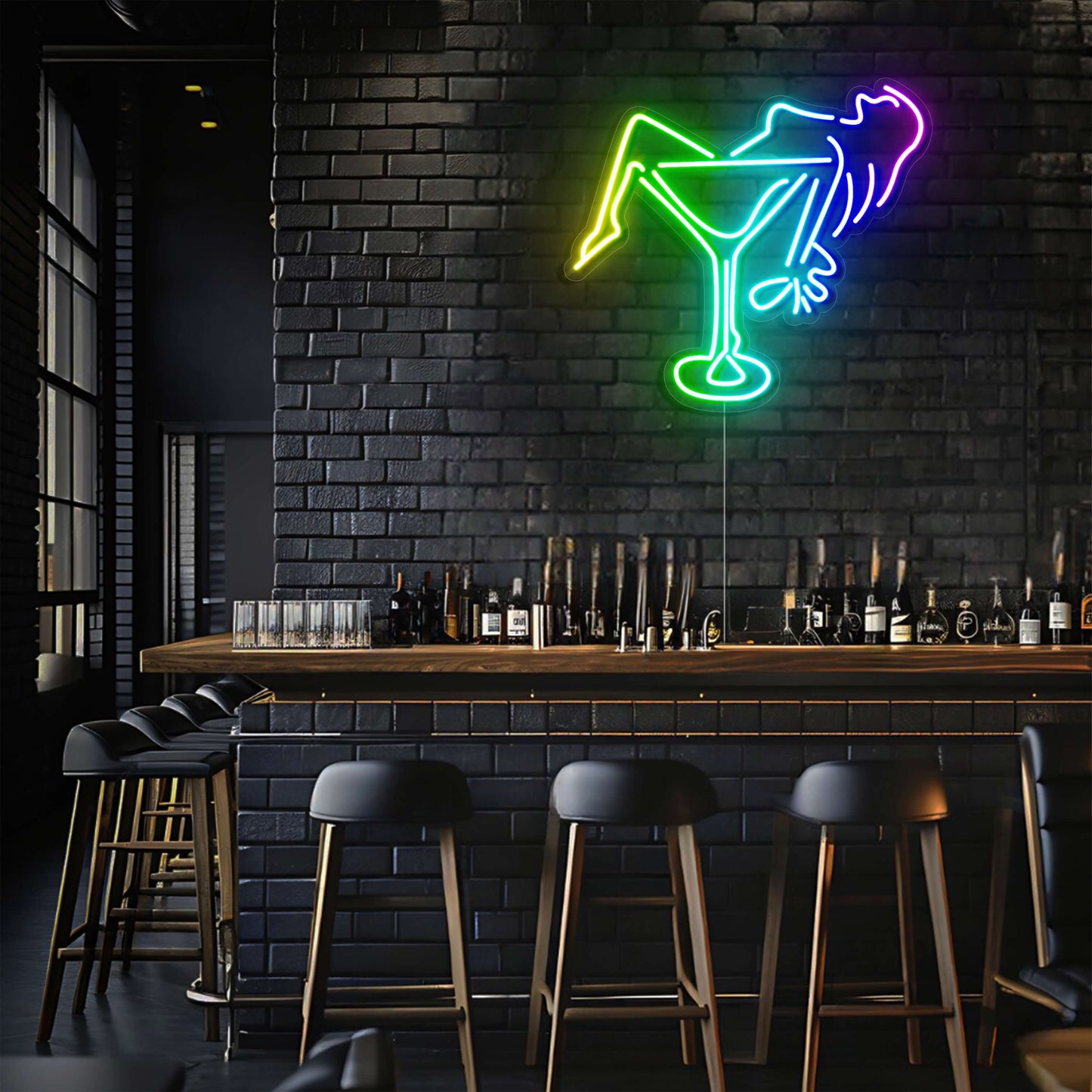 Martini Lounge LED Neon Sign