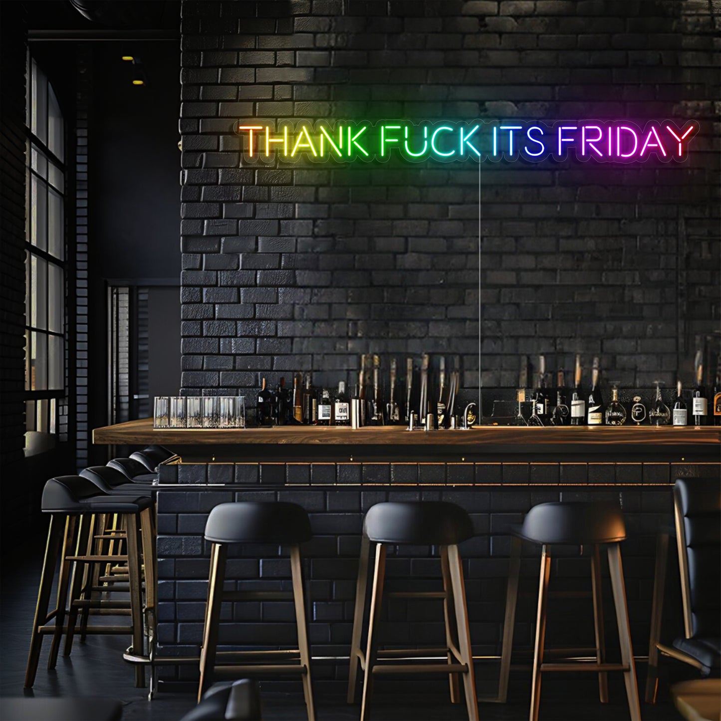 Thank F*ck Its Friday LED Neon Sign