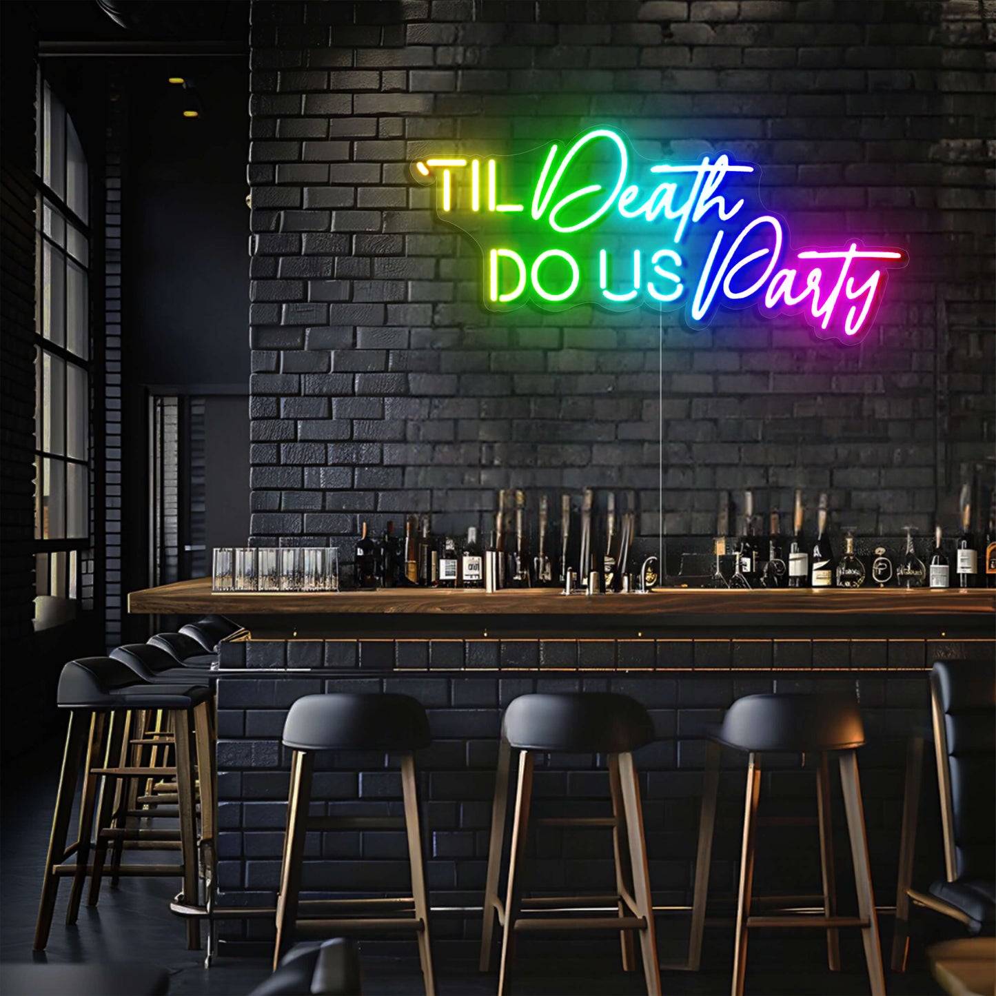 Til Death Do Us Party LED Neon Sign